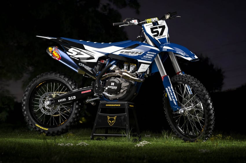 Husqvarna Dirt Bike Graphics Kit Dazzle Promo