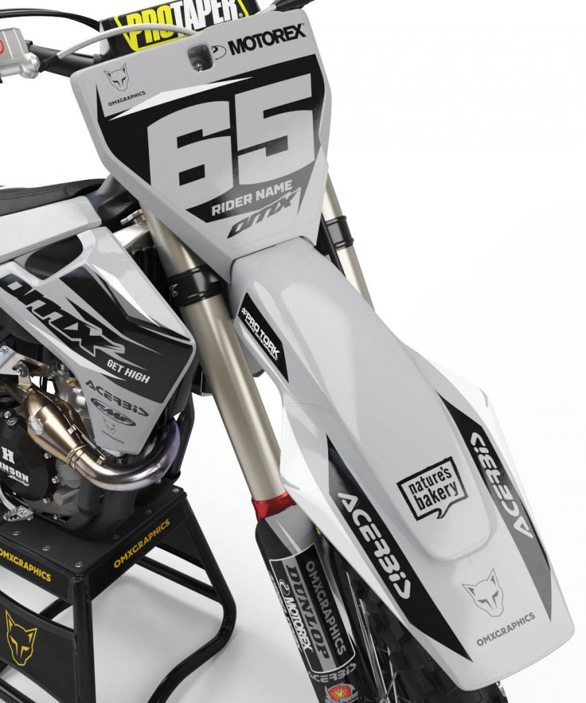 Husqvarna Mx Graphics Attack Grey Front