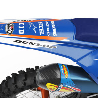 Custom graphics kit for KTM MX bike - Back