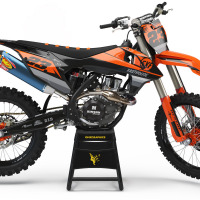 Orange Black Grey Custom set for KTM Dirt bike