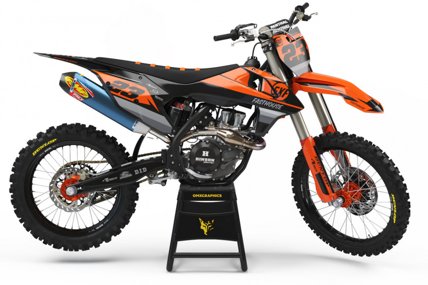 Orange Black Grey Custom set for KTM Dirt bike