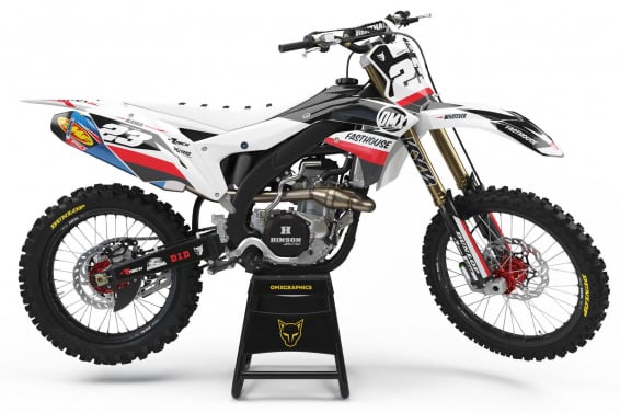 Kawasaki Mx Graphics Union White