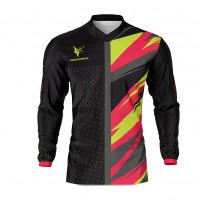 Motocross Jersey Chase Black Flash Front