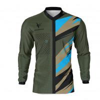 Motocross Jersey Chase Dark Green Front