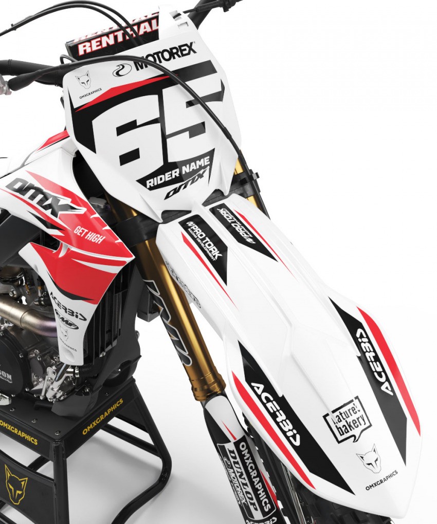 Yamaha Motocross Graphics Attack Red Front