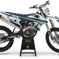 Light Blue and Dark Blue KTM graphics set