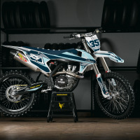 Light Blue and Dark Blue KTM graphics set - Promo