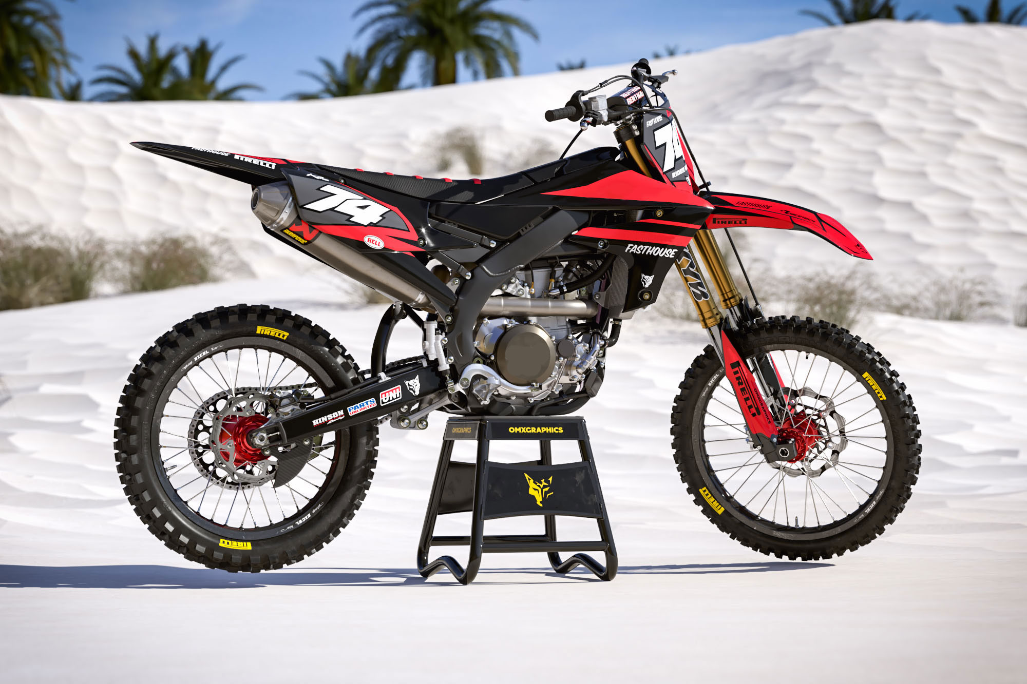 thumbnail image 2 of NOS Style Yamaha 1987 Warrior Fender Decals - Red Model (Our Own Brand) 2 of 5