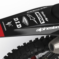 GasGas Dirt Bike Graphics Kit Strike 2 Tail