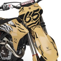 GasGas Motocross Graphics Kit Ghost 2 Front