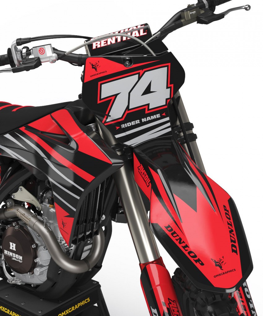 GasGas Motocross Graphics Kit Rage Front