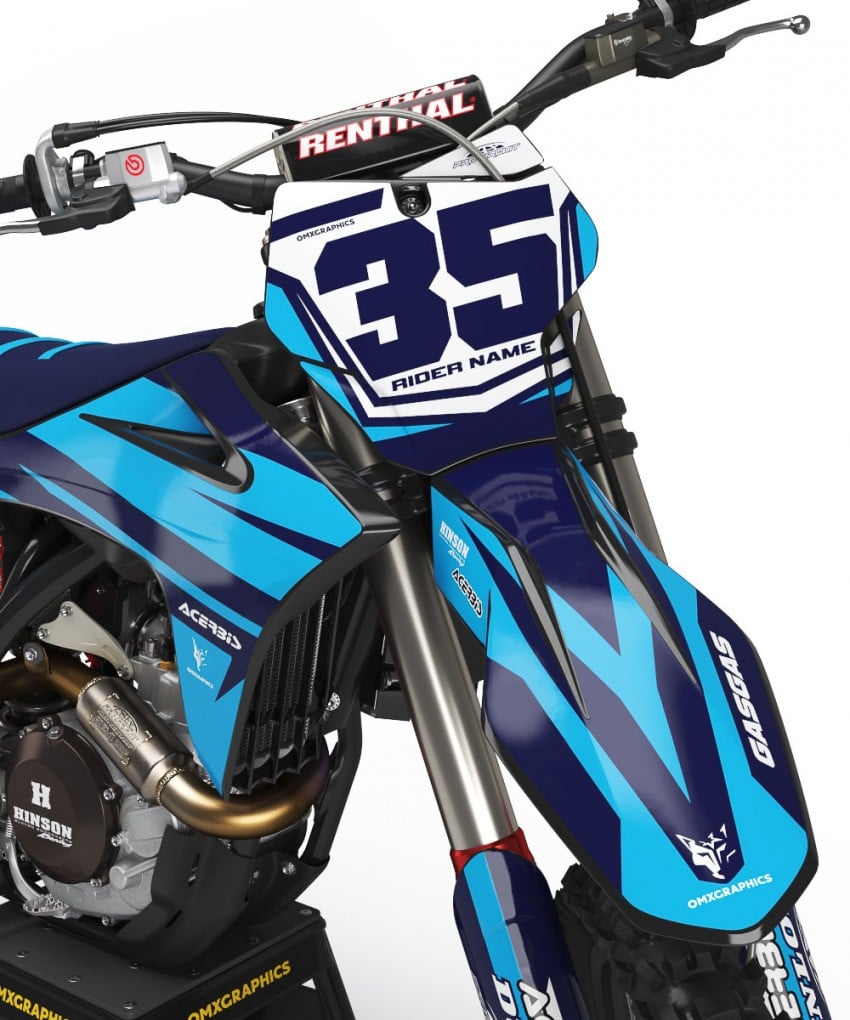 GasGas Motocross Graphics Kit Razor 2 Front