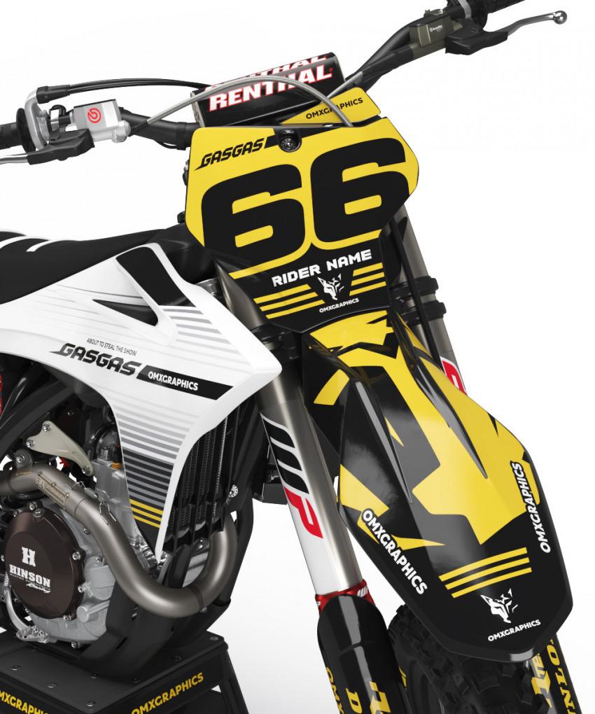GasGas Motocross Graphics Kit Signature Front