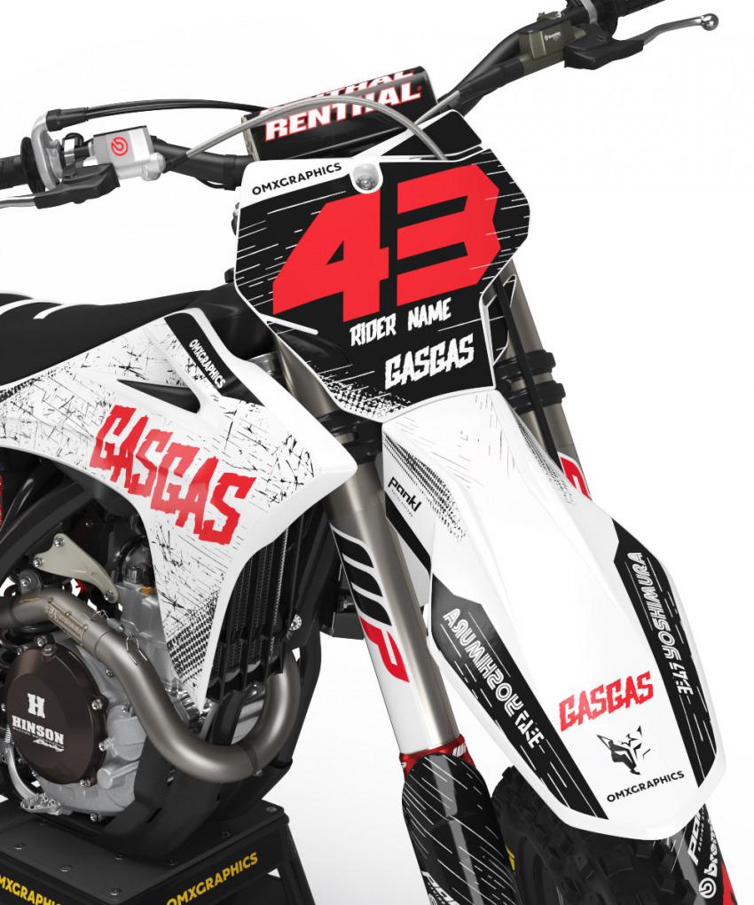 GasGas Motocross Graphics Kit Squad 2 Front