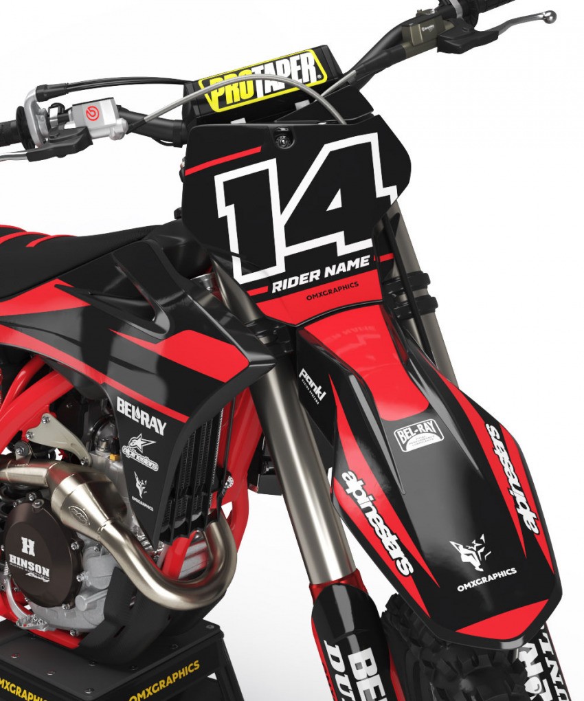 GasGas Mx Graphics Bold Front