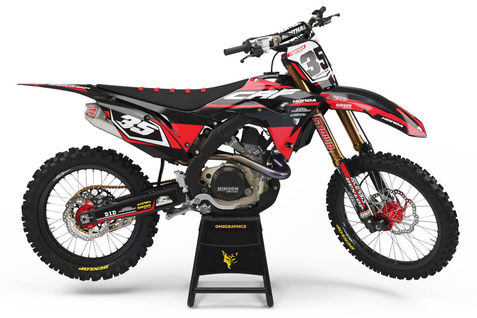 Honda Graphics Kit 'RAZOR' – OMXGraphics – 100+ Mx Designs