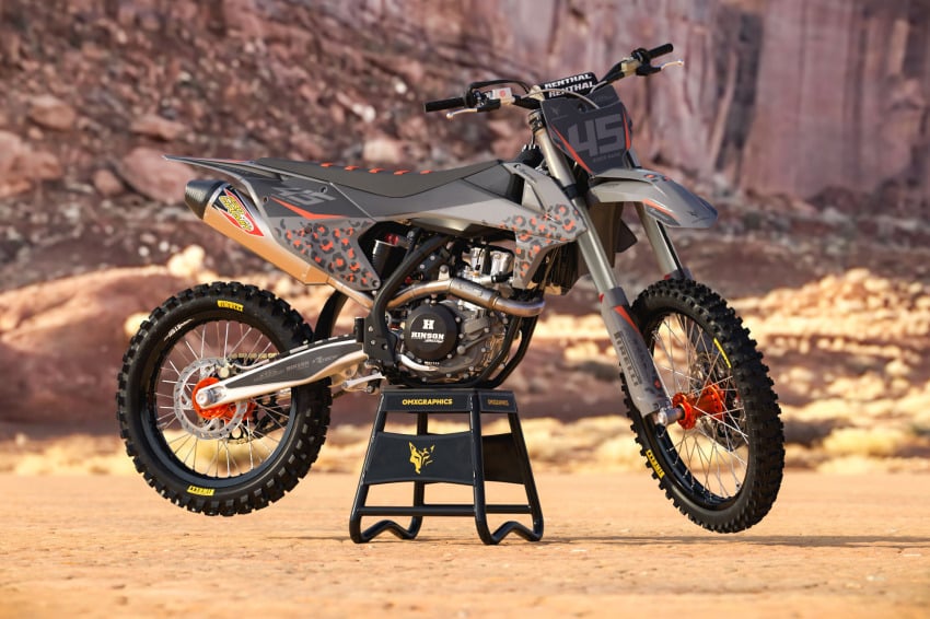 Grey and Orange animal print KTM Graphics - Promo