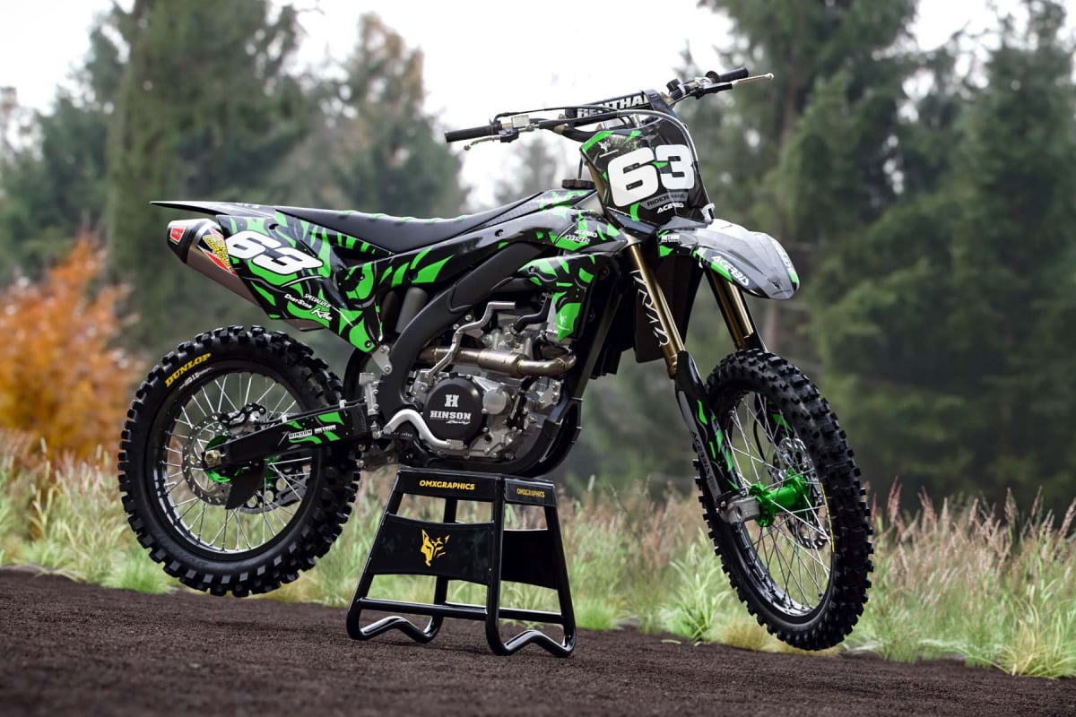 Kawasaki Graphics Kit Siberian Promo