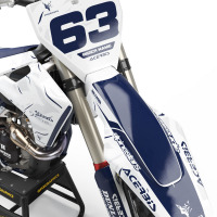 Custom Husqvarna Mx Graphics Kit Siberian Front