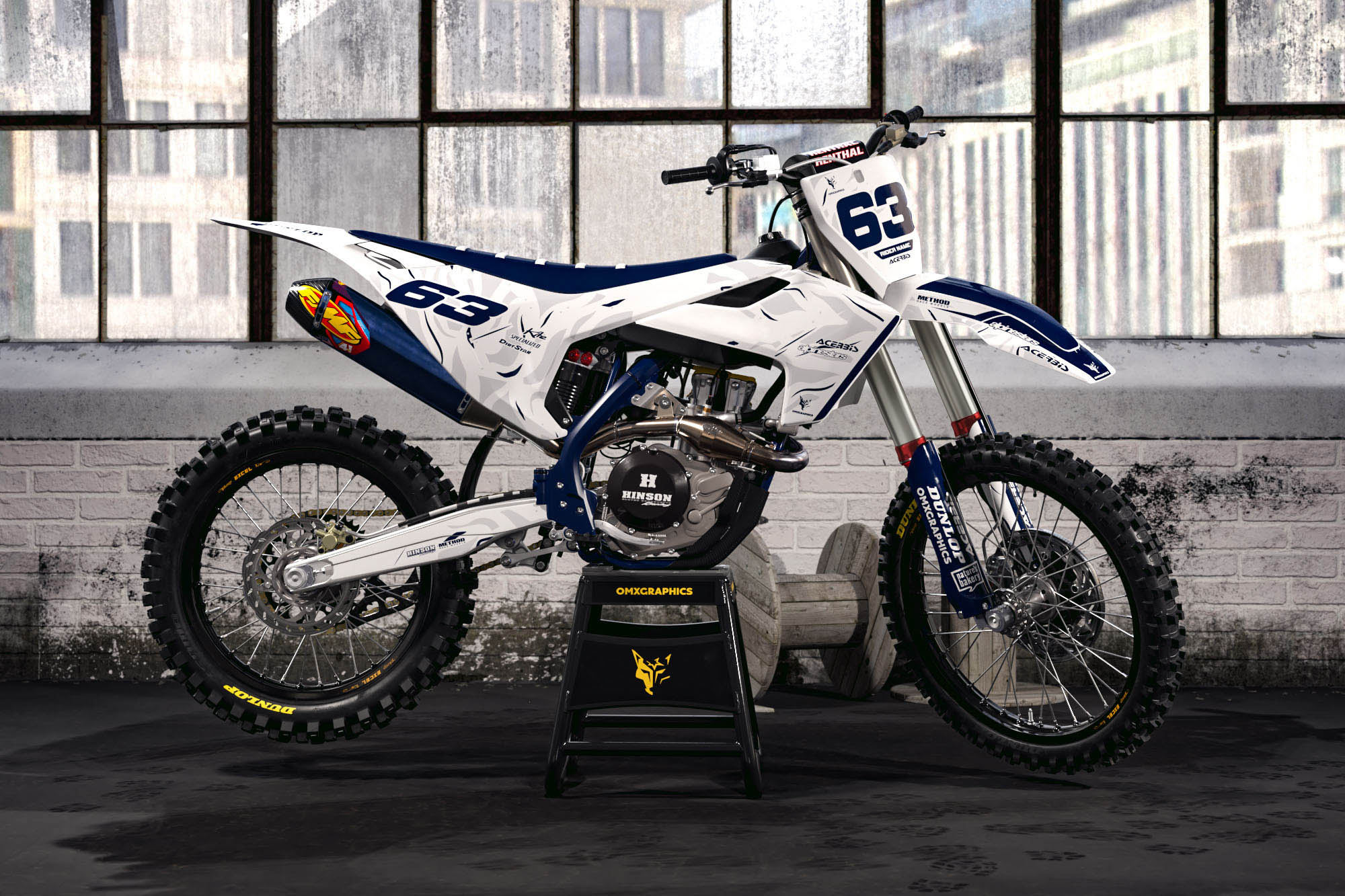 Custom Husqvarna Mx Graphics Kit Siberian Promo