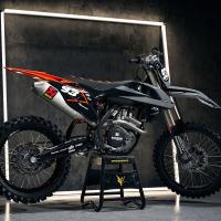 Orange Grey and Black Custom KTM Kit - Promo