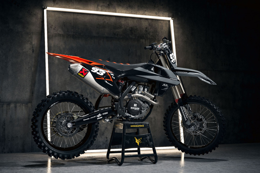 Orange Grey and Black Custom KTM Kit - Promo