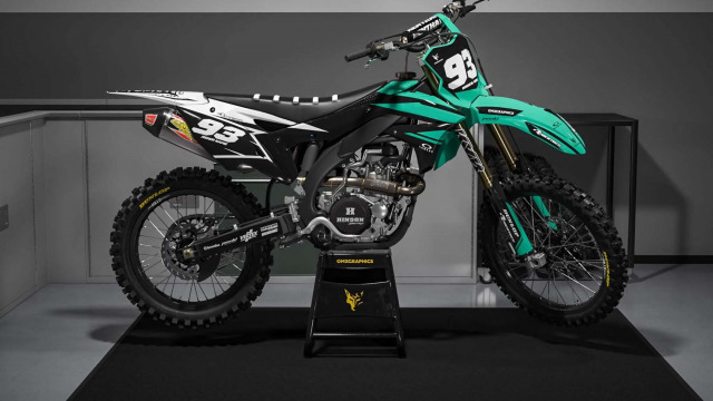 Custom Kawasaki Mx Graphics Kit Core 2 Promo