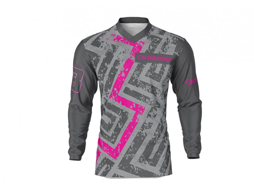 Mx Jersey Throwback Grey Vibes Front