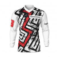 Mx Jersey Throwback White Black Front