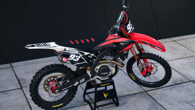 Custom Honda Mx Graphics Kit Core Promo