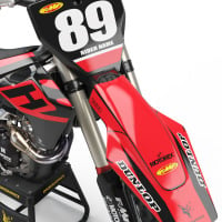 Husqvarna Retro Motocross Graphics Kit 90s Front