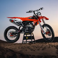 Custom Orange KTM Dirt bike graphics kit - Promo