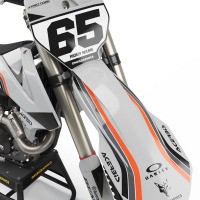 KTM Retro Motocross Graphics Kit 90s Front
