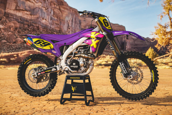 Kawasaki Retro Mx Graphics Kit 90s Promo