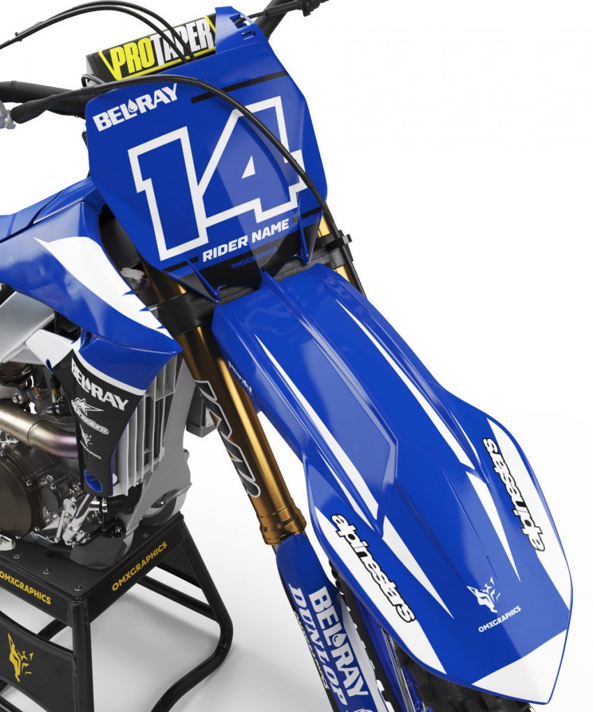 Top Quality Dirt Bike Graphics Kit for Yamaha Front