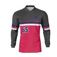 Custom Motocross Jersey Era Pink Grey Front
