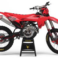 Custom GasGas Graphics set for Red plastics