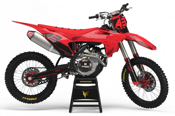 Custom GasGas Graphics set for Red plastics