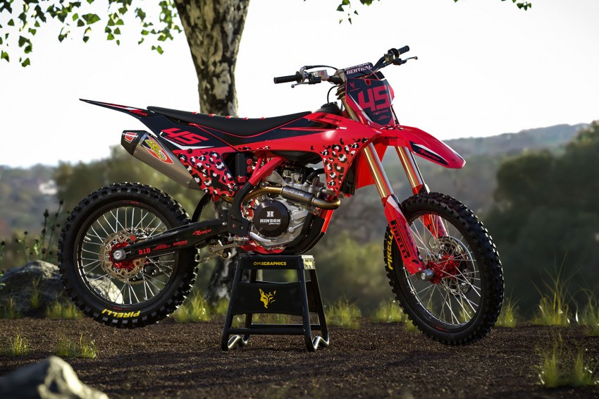 Top-notch Graphics For GasGas EX350F 'Amur' Red Promo