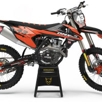 Orange and Black Custom logo Graphics for KTM