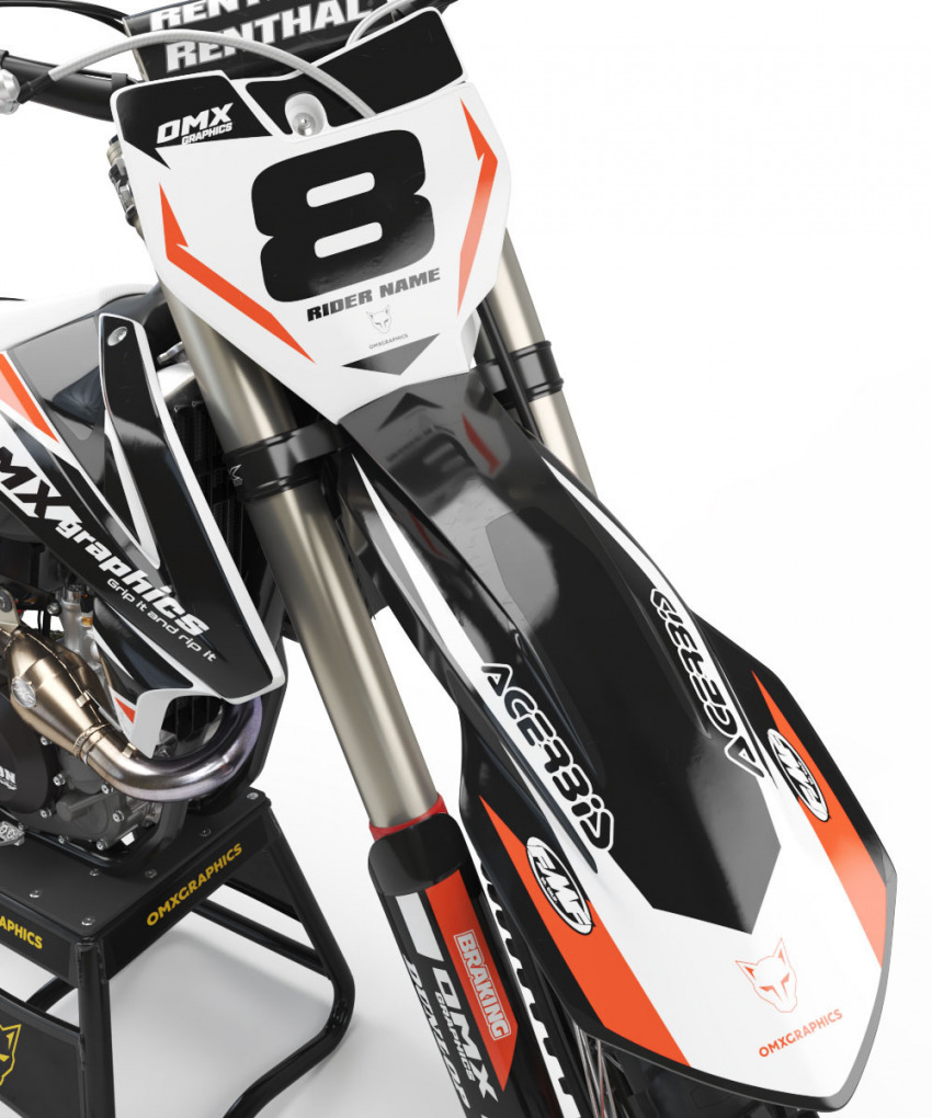 Customizable MX graphics set for KTM - Front