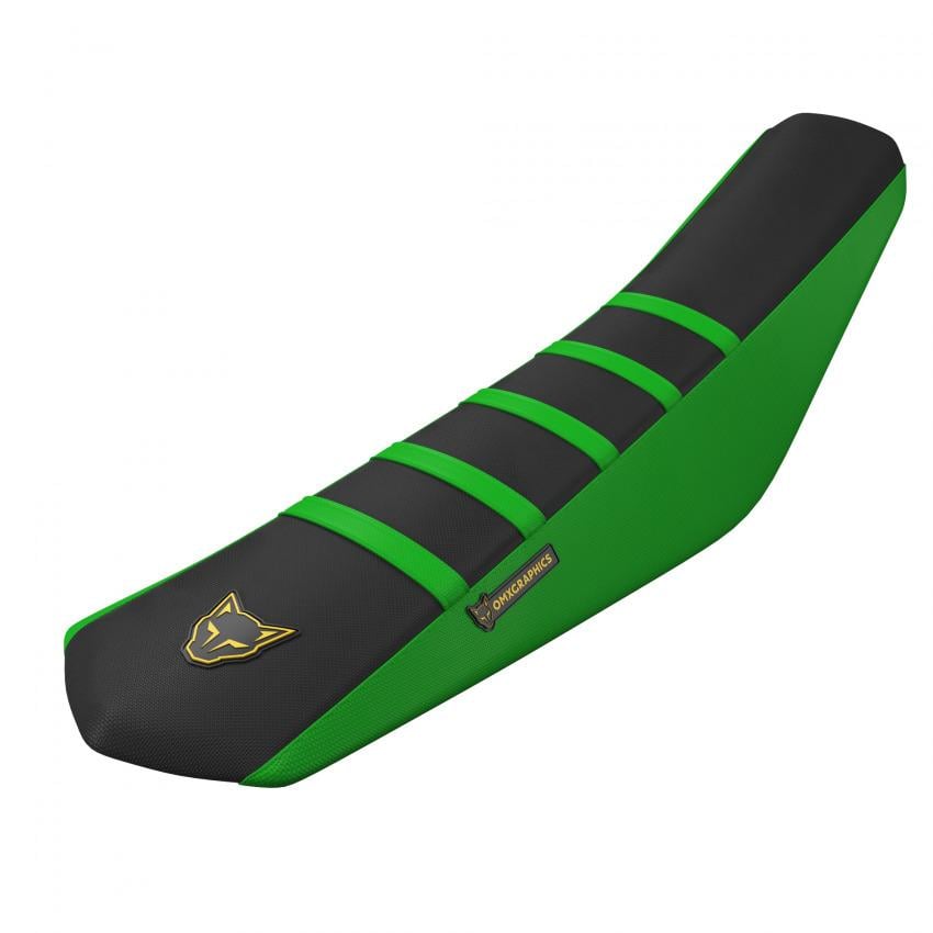 Ribbed Grip Mx Seat Cover Green Black