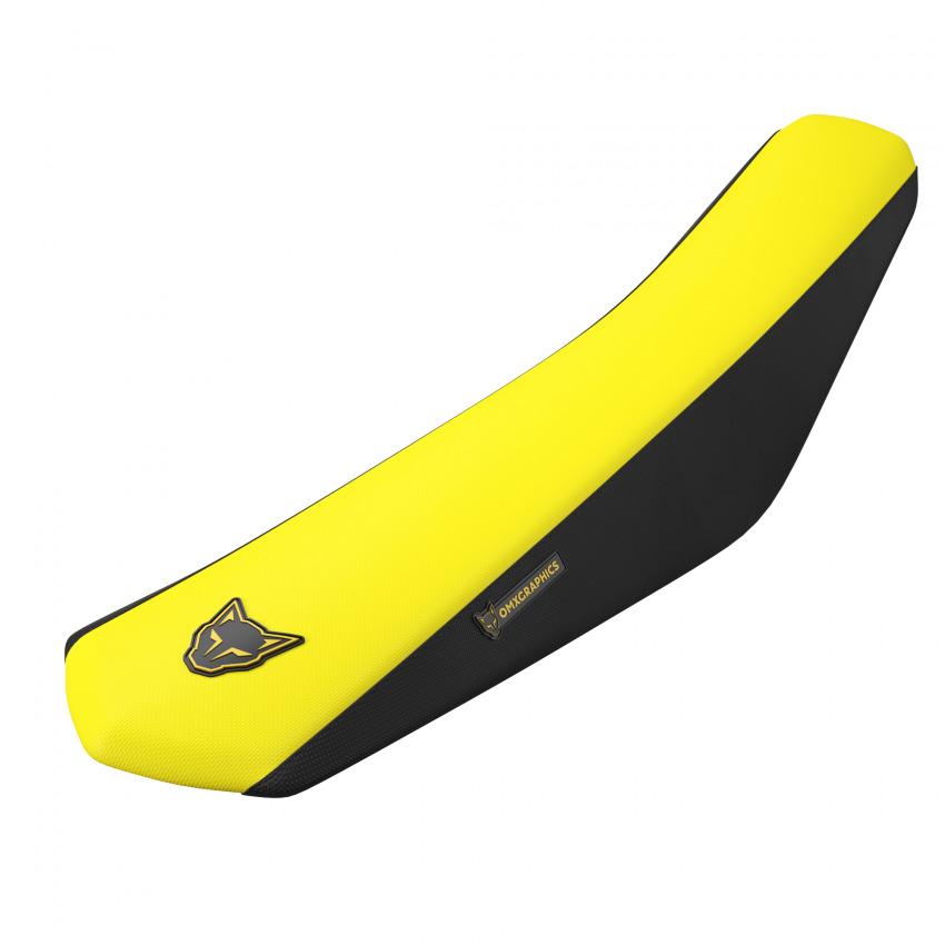 Two Tone Grip Mx Seat Cover Yellow Black