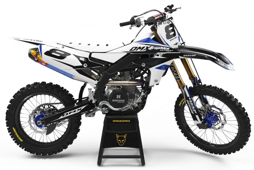 Custom Graphics Kit for Yamaha 'TORCH' White / Black – OMXGraphics