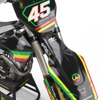 Husqvarna Motocross Graphics Kit Rasta Front