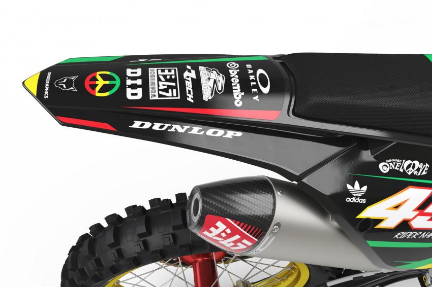 KTM Graphics Kit Rasta Tail