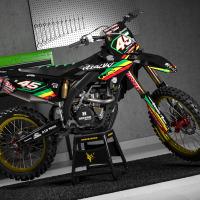 Suzuki Motocross Graphics Kit Rasta Promo