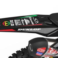 Suzuki Motocross Graphics Kit Rasta Tail