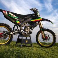 Yamaha Motocross Graphics Kit Rasta Promo