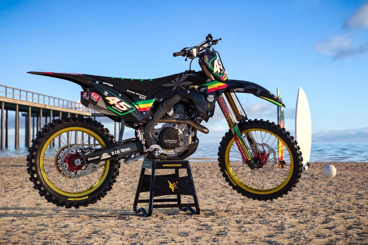 Honda Mx Graphics Kit Rasta Promo